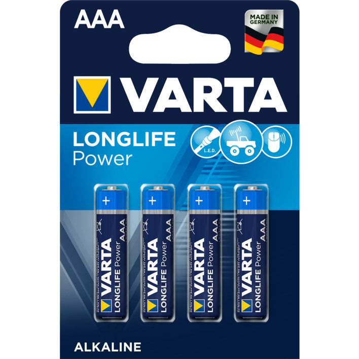 Varta Batterij Longlife Power Alkaline AAA PB4