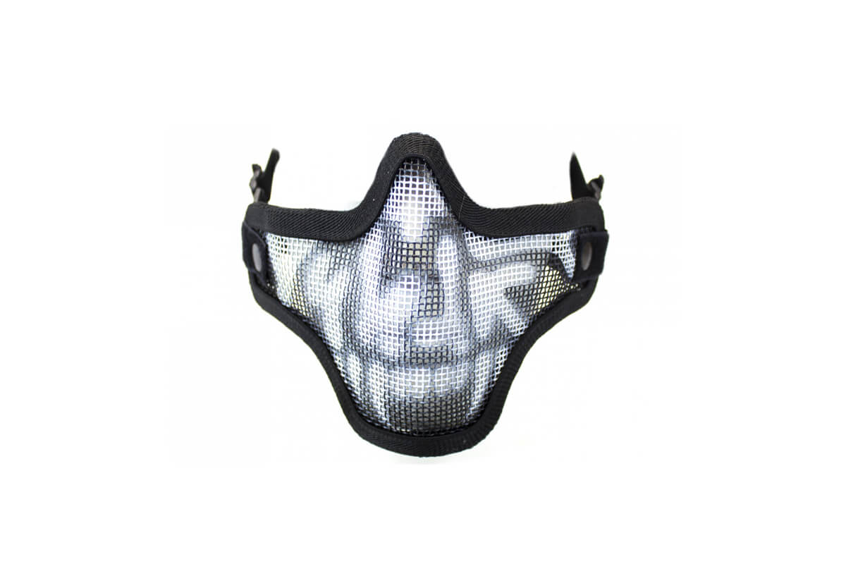 Nuprol Mesh Lower Face Shield Skull Black