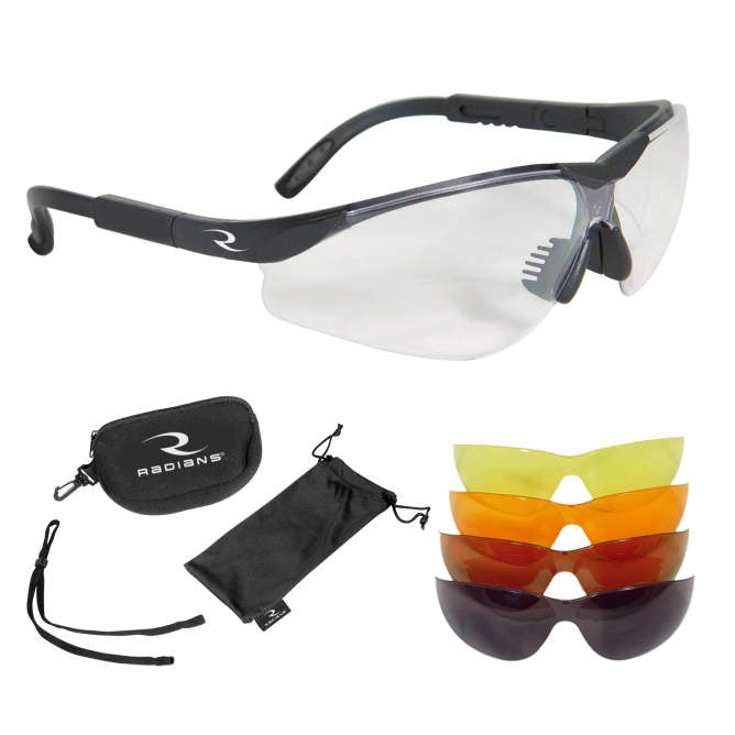 Radians Vision Protection Interchangeable 5 Lens Kit Clam