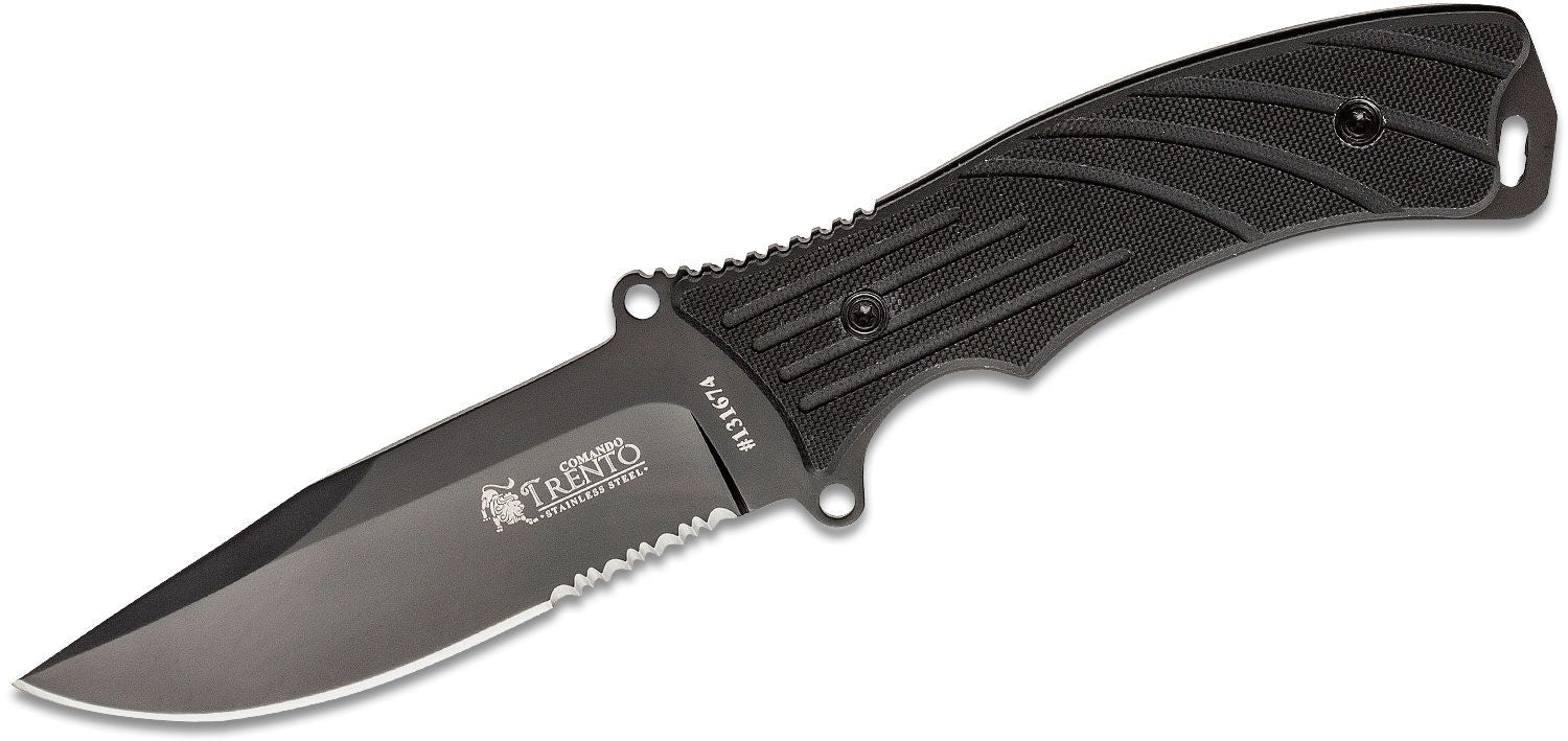 Trento knive Comando black Zytel