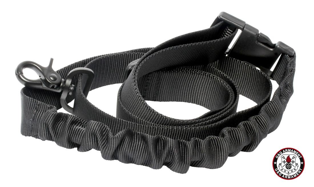 Single Point Bungee Rifle Sling - Black